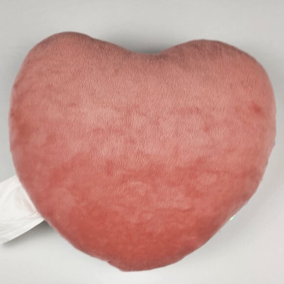 Heart shaped mermaid two tone throw pillow cute pink and silver love - Picture 2 of 6